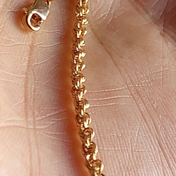 Solid 10k Rope Chain 17" Michael Anthony - Picture 4 of 7